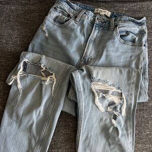 Abercrombie & Fitch Light Blue High Rise Jeans